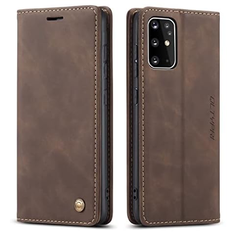 QLTYPRI Vintage Leather Case for Galaxy S20 Plus Cover