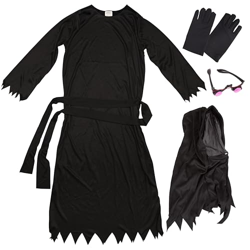 Kangaroo 4-6 Grim Reaper Costume - Halloween Costume for Youth - Creeper Scary Scream Outfit Horror Costume - Creepy Death Demon Cosplay Dress Up -... - Image 2