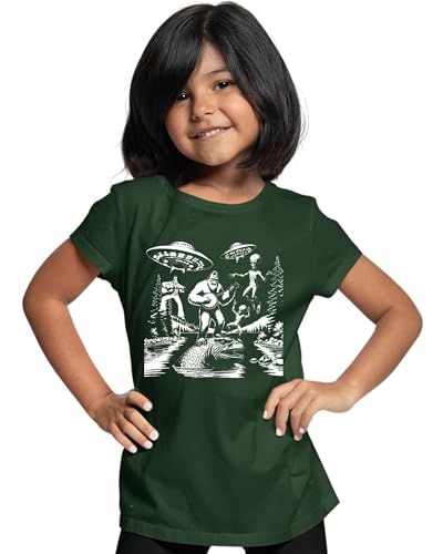 Go All Out Bigfoot Elvis Loch Ness Monster Alien UFO Jam Session Mens Women Youth T-Shirt2