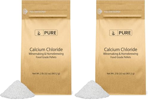 Pure Original Ingredients Calcium Chloride (2 lb) Food Safe, for Wine Making, Home Brew, &amp; Cheese Making (Pack of 2)
