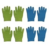 VILLFUL 4 Paar Feuchtigkeitsspendende Gel Handschuhe für Handpflege Hautfreundliche Spa Handschuhe gegen Trockene Rissige Haut Langlebige Reparaturhandschuhe Zufällige Zufällige Farbe