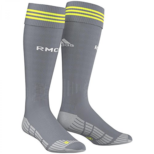 adidas Real Madrid Visiteur Chaussettes Homme Grey/Solar Yellow FR : Chaussettes : 31-34 (Taille...