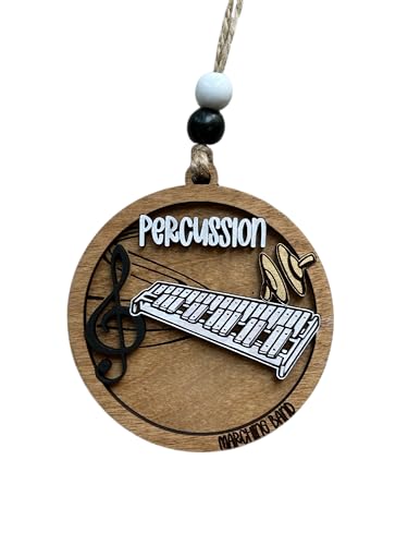 Percussion Marching Band Christmas Tree Ornament | Xylophone | Triangle | Keyboard | The Pit Custom Band Gift | Gift for Band Director