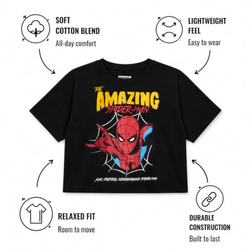 Marvel Spider-Man Womens Graphic Tees & Baby Tees, Sizes Run Small - image 7