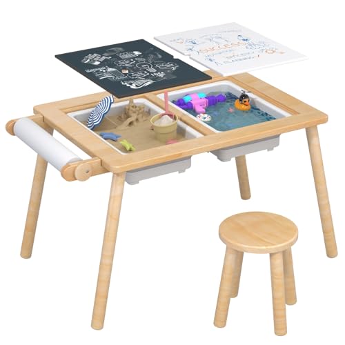 Yaofala SENSORY TABLE FOR TODDLERS 01 Sensory Table, Kids Sensory Table And Chairs cover