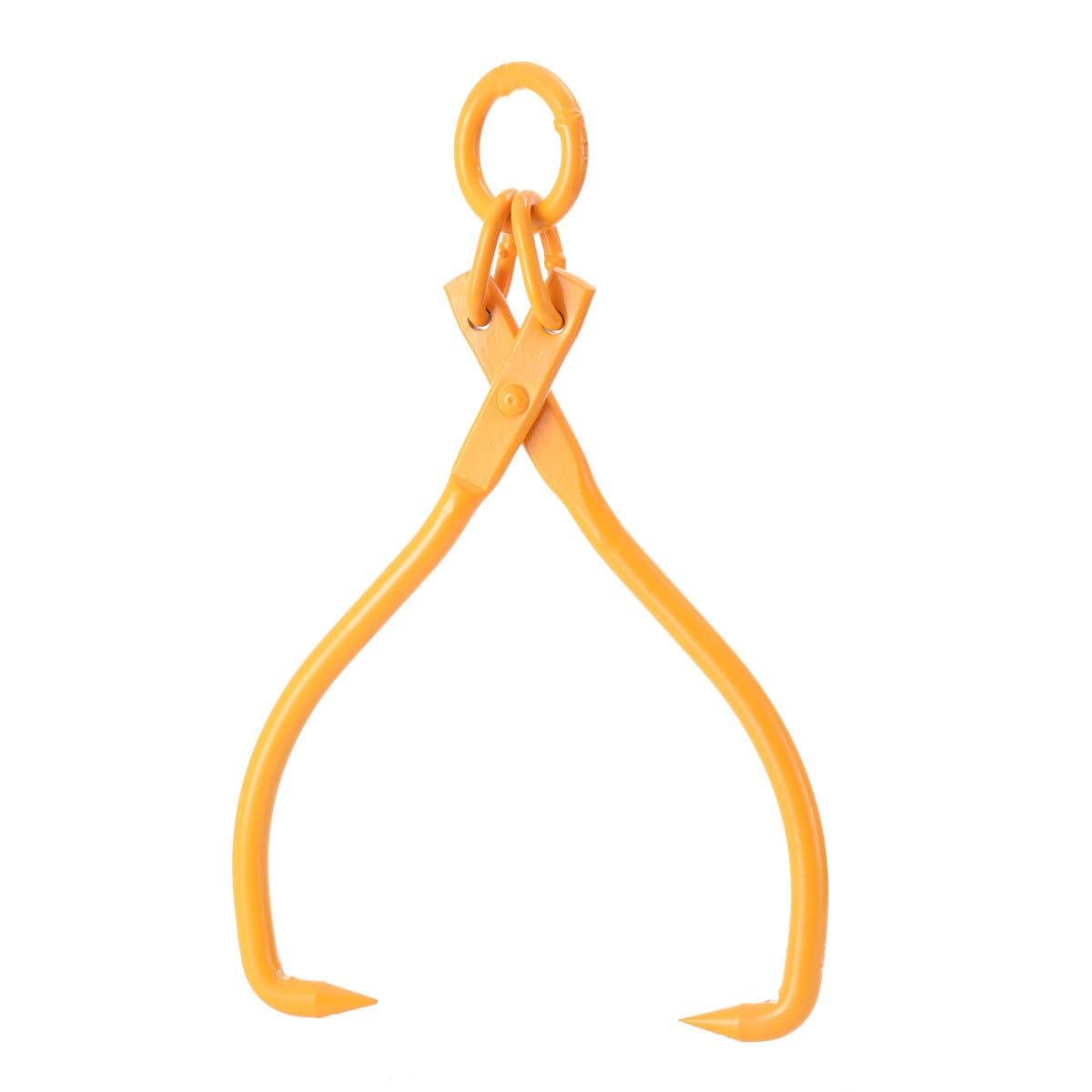 Lfhelper Yellow 32 Inches Skidding Tongs Log Lifting, 2000 Lbs Dragging Steel Tongs Log Lifting Log Tongs Carrier Tool For Timber Grabber