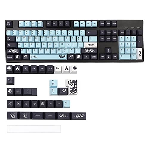 Keycaps MIZU profil Cherry 136 touches PBT durables pour switchs MX
