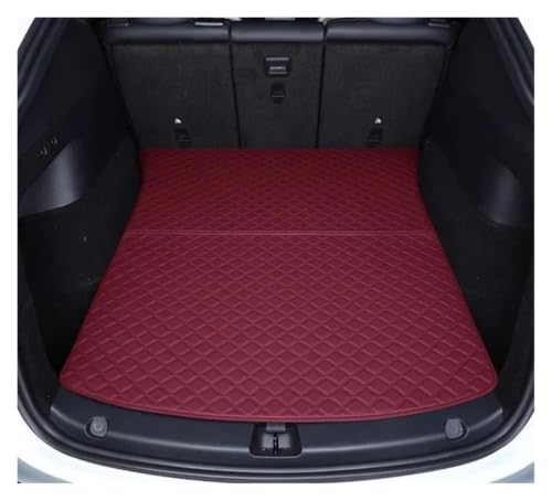 Tapis de coffre Tesla Model Y protection de luxe couverture complete rouge