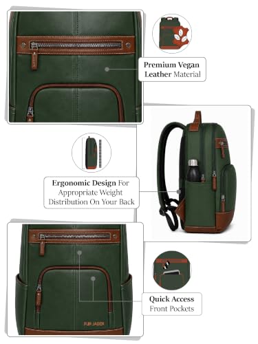 Image of FUR JADEN Laptop Backpack With 15.6 Inch Laptop Compartment | Water Resistant For College School Work for Men & Women