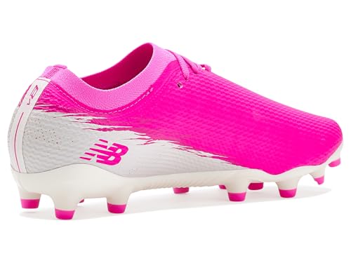 New Balance Unisex-Adult Furon Women's Team MG V8 Soccer Shoe, Pink Heat/Sea Salt, Men 7.5 / Women 9