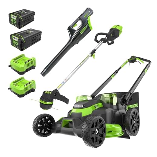 Greenworks 25" TruBrushless Dual Mower Combo