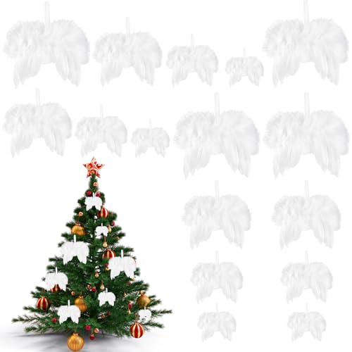 Lunaanda Christmas Tree Decorations - White Feather Angel Wi