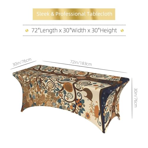 Nappe de table rectangulaire anti-pli élasthanne extensible pour banquet 1.8m - 6