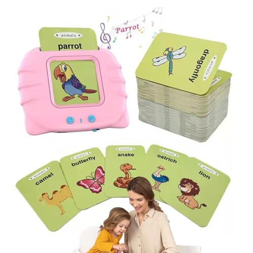 ycezw Pocket Speech para niños pequeños, Pocket Speech - Juguete inteligente y portátil para niños pequeños, tarjetas de aprendizaje parlantes | Dispositivo de educación temprana de tarjetas