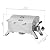 Grills House Stainless Steel Portable Grill with Two Handles and Travel Locks, Tabletop Propane Gas Grill with Folding Legs, 10000 BTU, for Picnic Cookout, GT2001, Silver