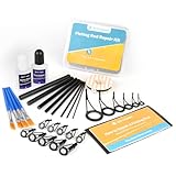 OJYDOIIIY Fishing Rod Repair Kit - (3 in 1 A) Carbon Sticks/Rod Tips/Eyelets Replacement Parts, Complete Supplies and Instructions