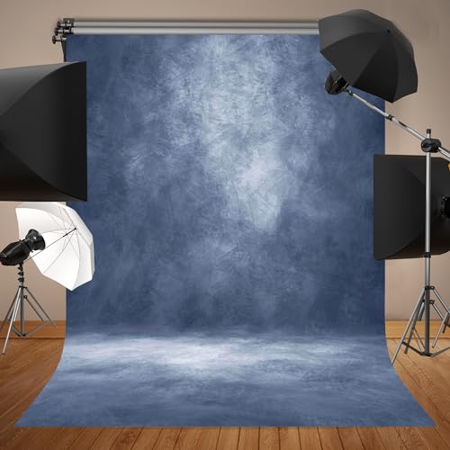 Image of Abstract Photography Backdrop for Photoshoot 6x8ft,Blue,No Stand