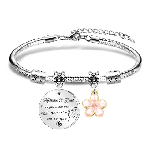 Hcvone Regalo Mamma Da Donne Bracciale Mamma e Figlia Regalo Della Festa Della Mamma