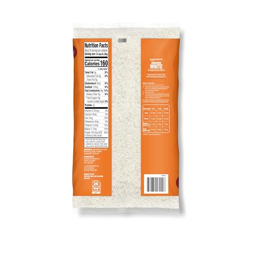 Amazon Grocery, Enriched White Long Grain Rice, 2 Lb (Previously Amazon Fresh, Packaging May Vary)