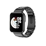 [Compatibilidad]: la correa de metal se adapta a Xiaomi Mi Watch Lite / Redmi Watch. Adecuado para muñecas de 5.5 "-8.7". Confirme el tamaño de su muñeca cuando realice el pedido