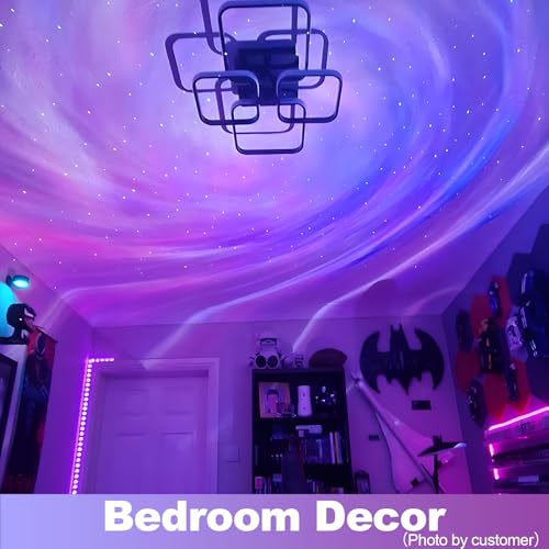 Larger Coverage Area Galaxy Projector,with Changing Galaxy Shapes Star Projector,Night Light with Bluetooth Speaker,White Noise,Teen Girl Gifts Trendy Stuff, Star Lights for Ceiling,Bedroom Decor - Image 3