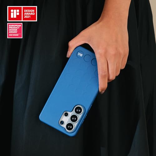 Image of DailyObjects Samsung Galaxy S26 Stack Signature Magnetic Case Cover|Compatible with Magnetic | Camera & Body Protection | Shock /Scratch Proof| Dual Hybrid Protection | Wireless Charging - Indigo Blue