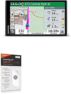 BoxWave Screen Protector Compatible with Garmin DriveSmart 65 - ClearTouch Anti-Glare (2-Pack), Anti-Fingerprint Matte Film Skin for Garmin DriveSmart 65