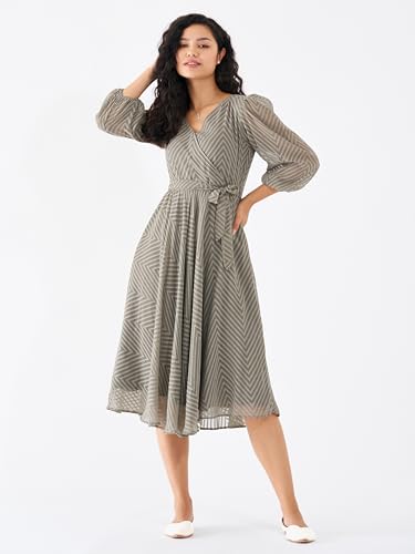 Image of AASK Women Fancy Plain & Solid Designer Dress for Women