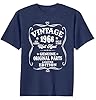 VVNTY 60th Birthday T-Shirts for Men Vintage 1966 Shirt Graphic Sixty Birthday Shirts Casual Birthday Gifts Shirt Tops (1966-Blue1,XL) #4