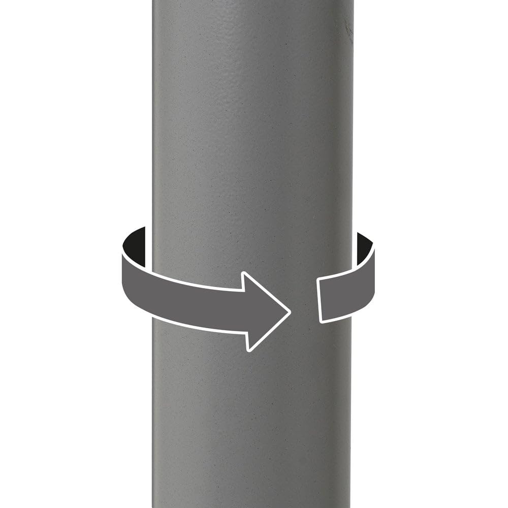 LOLAhome Taburete Alto de Cocina Regulable en Altura Gris con Respaldo Alto | Asiento acolchado y tapizado en poliel. Respaldo alto rígido. Altura ajustable de 83 a 104 cm. Resiste hasta 120 kg