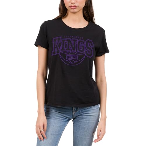 Junk Food x NBA - Monochrome Team Logo - Women's Short Sleeve Fan Shirt - Officially Licensed NBA Apparel