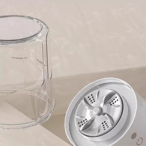 Portable Small Washing Machine 4000mAh Cordless Washer Underwear Cleaner for Socks Travel Camping Apartment Use