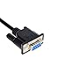 LFHUKEJI RJ45 to RS232, DB9 9-Pin Serial Port Female to RJ45 Female Cat5 Ethernet LAN Console 3.3Ft