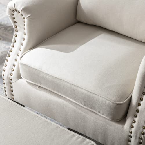 Sillón Plegable Comodo Beige miniatura 5