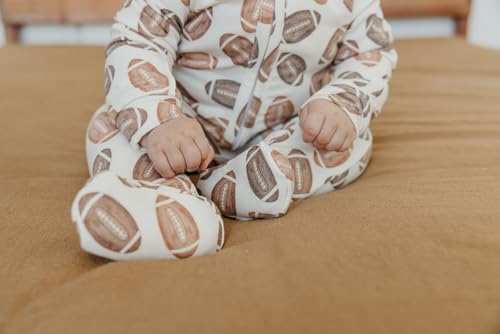 Image of Copper Pearl Zip-Up Footie Baby Pajamas - Soft Newborn Onesies for Boys & Girls, Tag-Free with Two-Way Zipper Baby Sleepers for Newborn - 24 Months, Blitz