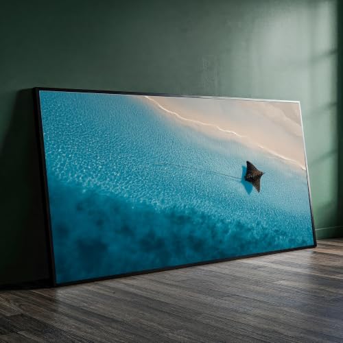 Tableau sur toile haute définition raie aigle tachetée décoration marine