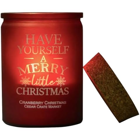 Cedar Crate Market - Have Yourself A Merry Christmas Engraved Candle - Women's Gifts for Christmas | Christmas Candles | Luminary Candle | Balsam + Cedar Scented Soy Candles for Home | Made in The USA Cover