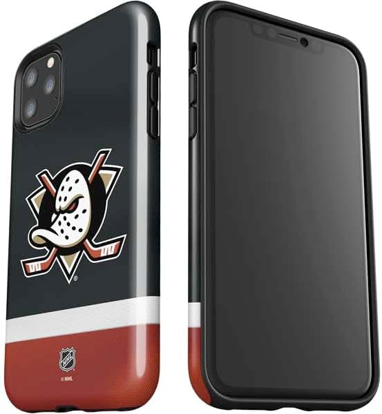 Skinit Impact Phone Case Compatible with iPhone 11 Pro Max - Officially Licensed NHL Anaheim Ducks Jersey Design