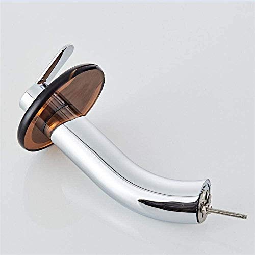 Bassin de cascade en verre pour mitigeur de salle de bain design élégant LWX