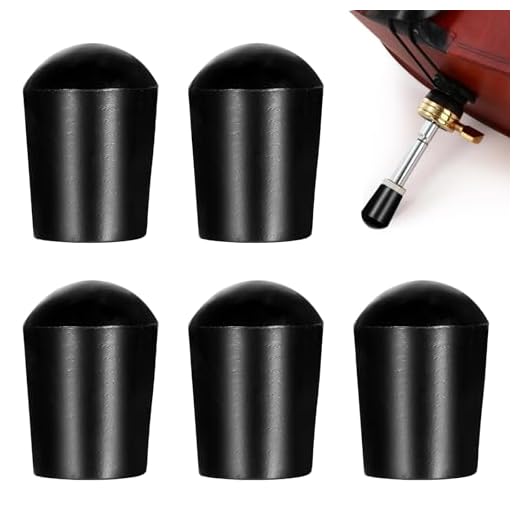 Teaaha 5 protectores de goma para violonchelo Endpin con punta de goma antideslizante negra con alfombrilla antideslizante