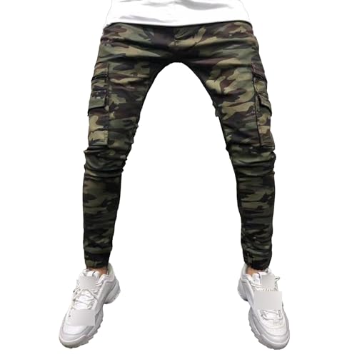 Jean skinny homme camouflage idéal pour le style urbain quotidien