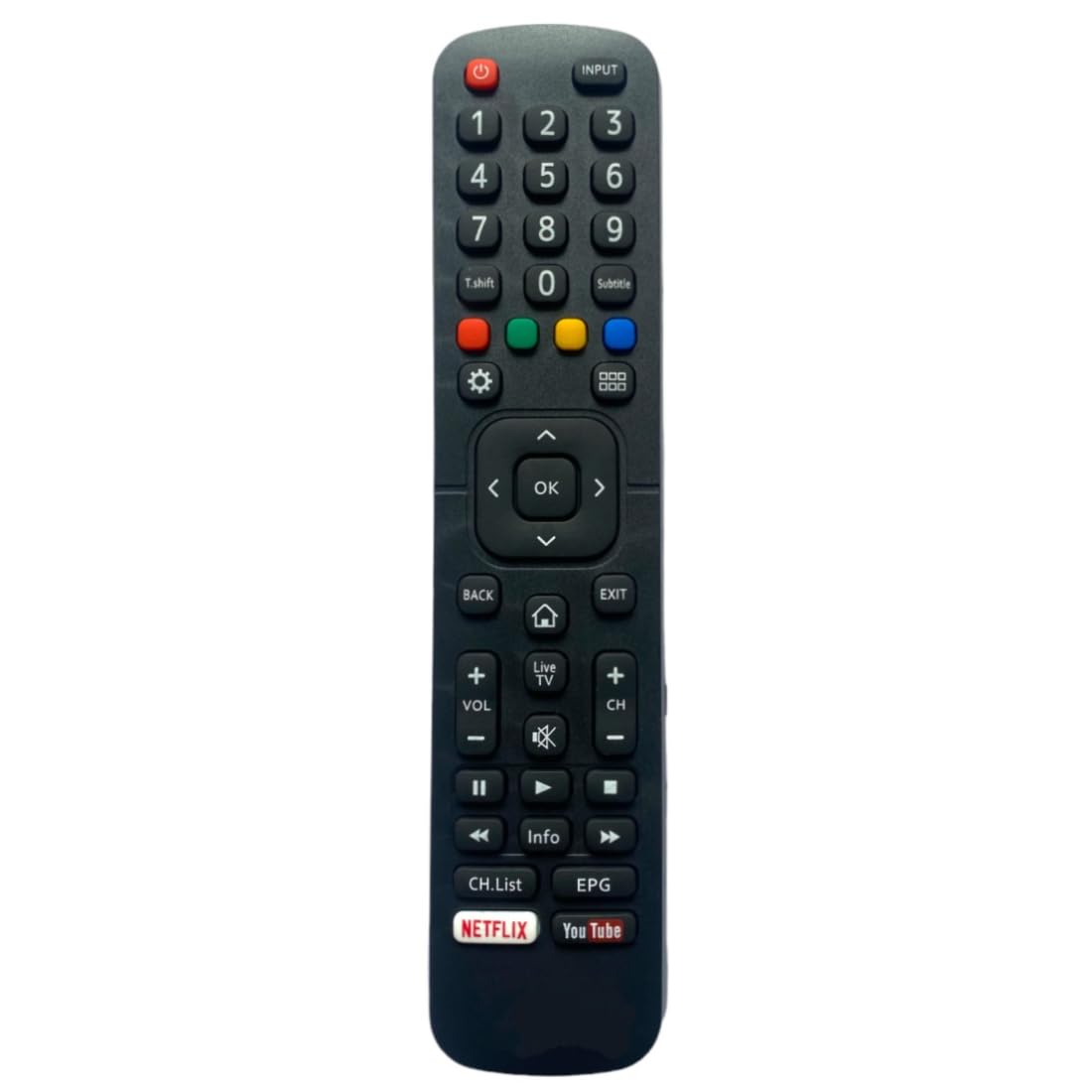 Upix Remote with YouTube, Netflix & Prime Video (No Voice), Compatible/Replacement for Vu Smart TV LCD/LED Remote (Exactly Same Remote Will Only Work) (B09RB8K35Y) Amazon Price History, Amazon Price Tracker