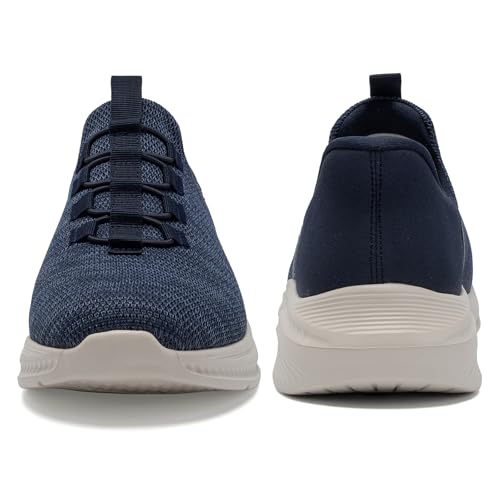 Image of Mens Wide Shoes Casual Slip On Shoes for Men - Men Loafers Wide Comfortable Boat Shoes with Arch Support