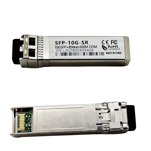 Módulo transceptor SFP+ 10G LC de 850 nm y 300 m para cableado de fibra multimodo (4 unidades)