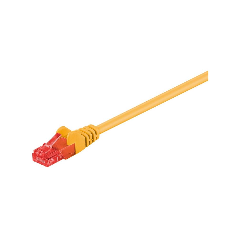 Patch cable patchcord U/UTP cat. 6 CCA yellow 7.5m 68428