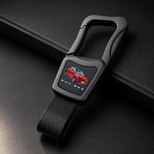 Image of Greenworld Scratch proof Fob Key Heavy Duty Keychain Compatible With New Mahin-dra Scorpio /bolero /xuv700 /xuv300 /3xo with new mahin-dra logo