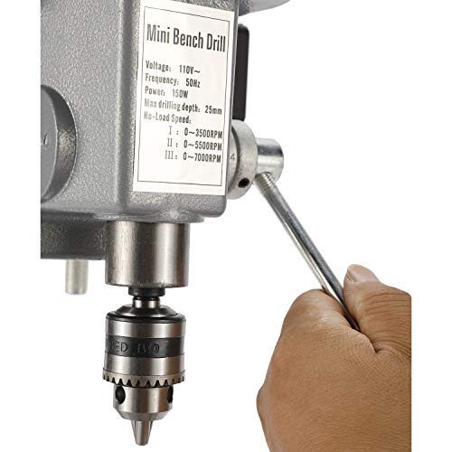 HYDDNice 3 Speed Mini Drill Press Bench Small Benchtop Drill Press Mini Portable Drill Press