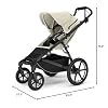 Thule Urban Glide 4-Wheel Single Child All-Terrain Stroller, Full-Suspension System, Air-Filled Tires, Upright seat with Adjustable Recline and Built-in Leg Rest, Baby Stroller