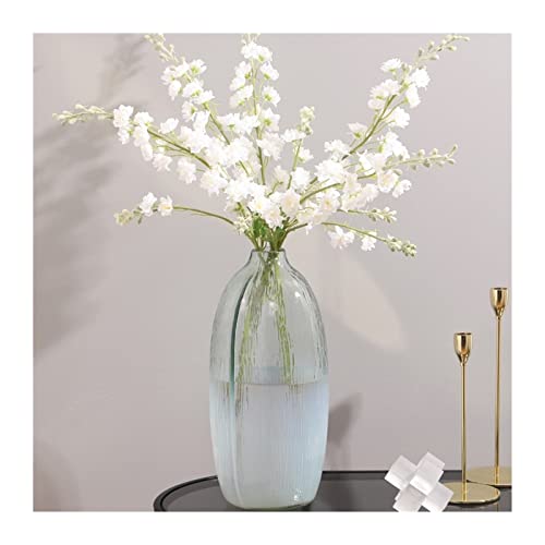 Lijiaxiuyc-101 florero Nuevo Florero de Cristal Ligero de Lujo Estilo Ins, decoración for salón, arreglo de Flor de habitación, jarrones para Flores(Grande)