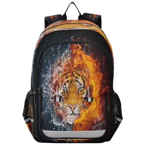 Sac à dos tigre mignon école voyage ordinateur portable pour fille et garçon